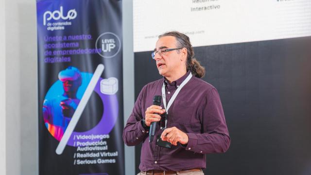 El CEO de Museums Workshop, Ginés Moreno, durante una presentación del proyecto.