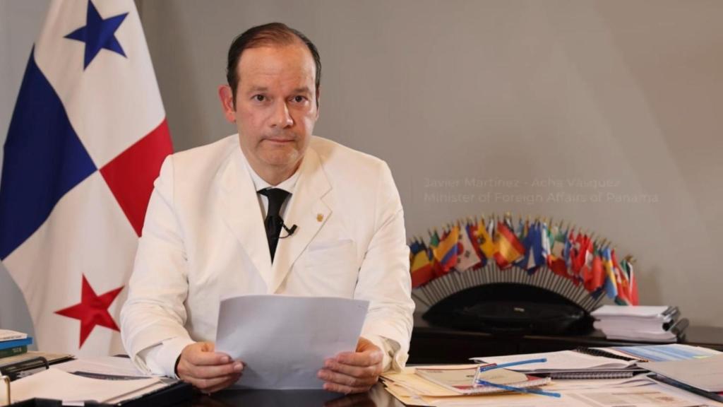El canciller de la República de Panamá, Javier Martínez-Acha Vásquez.