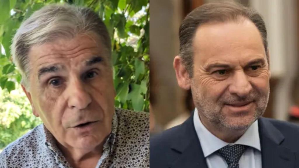 Pedro Ruiz y José Luis Ábalos, en un fotomontaje