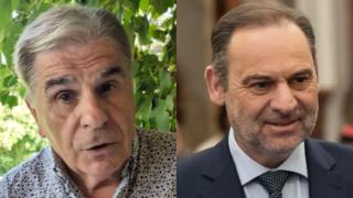 Pedro Ruiz y José Luis Ábalos, en un fotomontaje