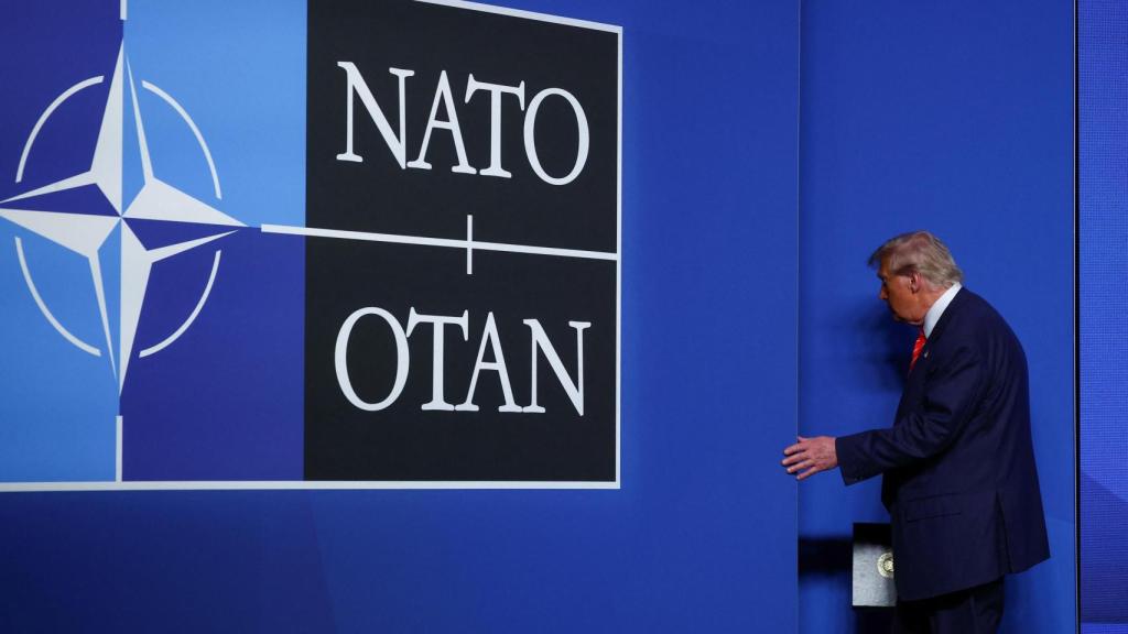 El presidente de EEUU, Donald Trump, en la rueda de prensa tras la cumbre de la OTAN: