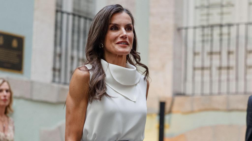 La Reina, durante uno de sus compromisos en Madrid.