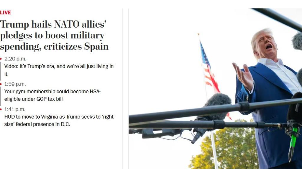 Recorte de The Washington Post.