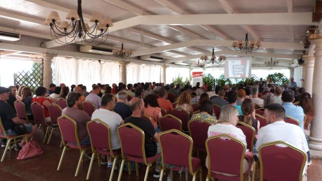 Un momento del encuentro de CCOO.