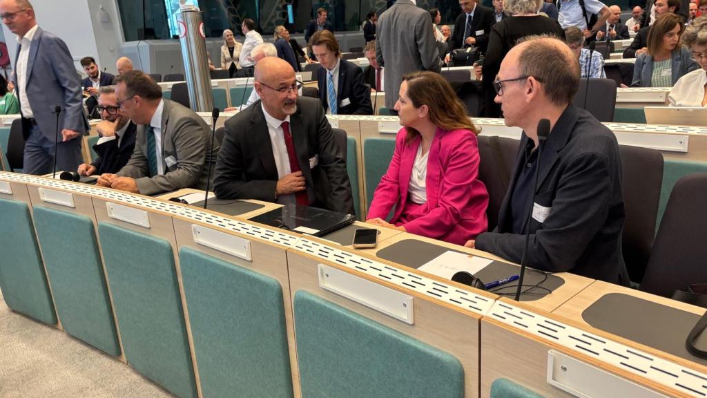 Luis Fuentes ha participado en el Parlamento Europeo en el XX aniversario de los Coordinadores Europeos de la Red de Transporte.