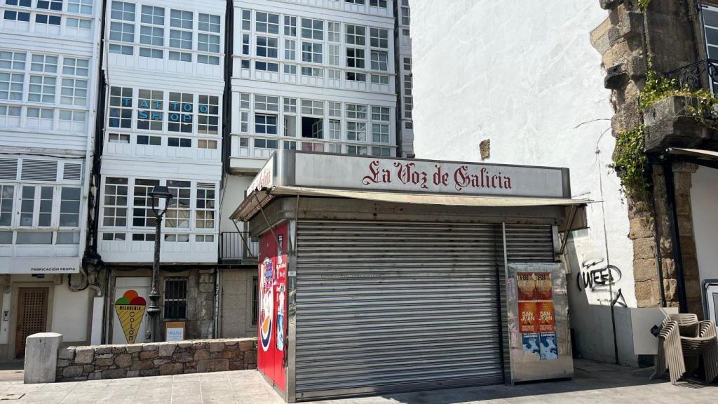 Kiosco en La Marina de A Coruña
