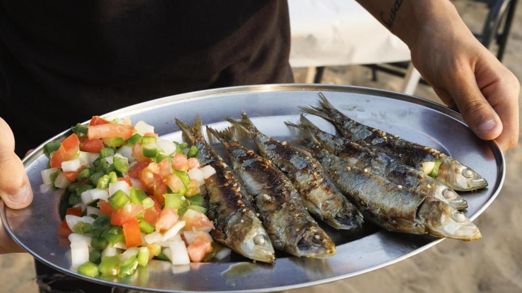 Unas sardinas en El Bartolo, en San Fernando (Cádiz).