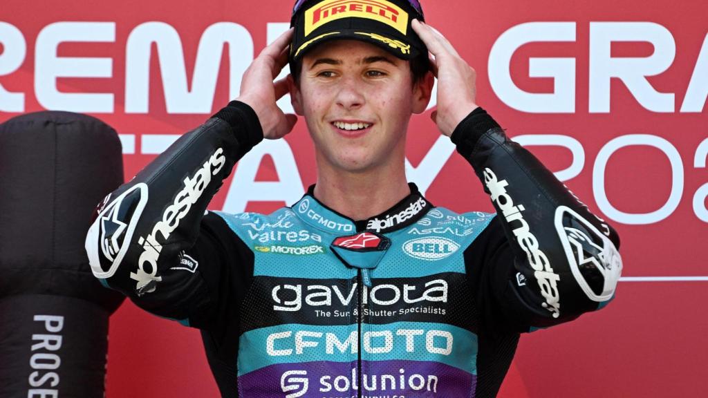 Máximo Quiles, en el podio del GP de Italia 2025