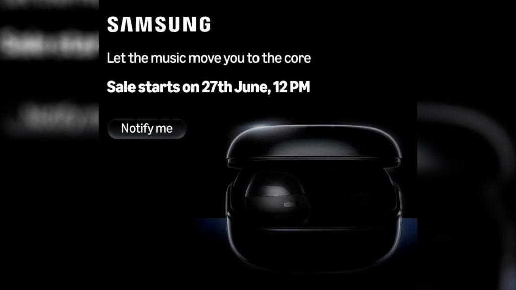 El anuncio en la app de tienda de Samsung