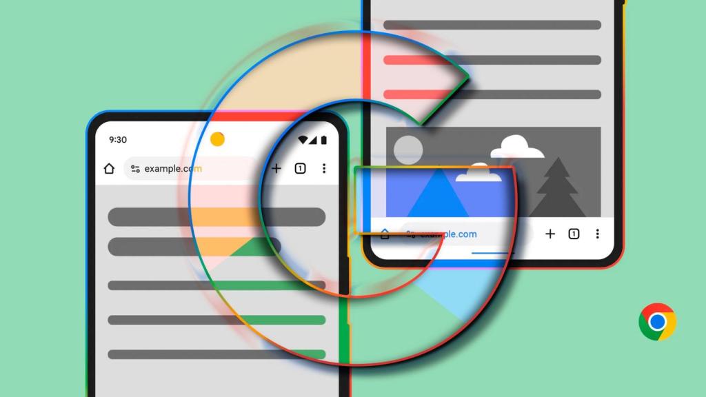 Fotomontaje inspirado en Google Chrome