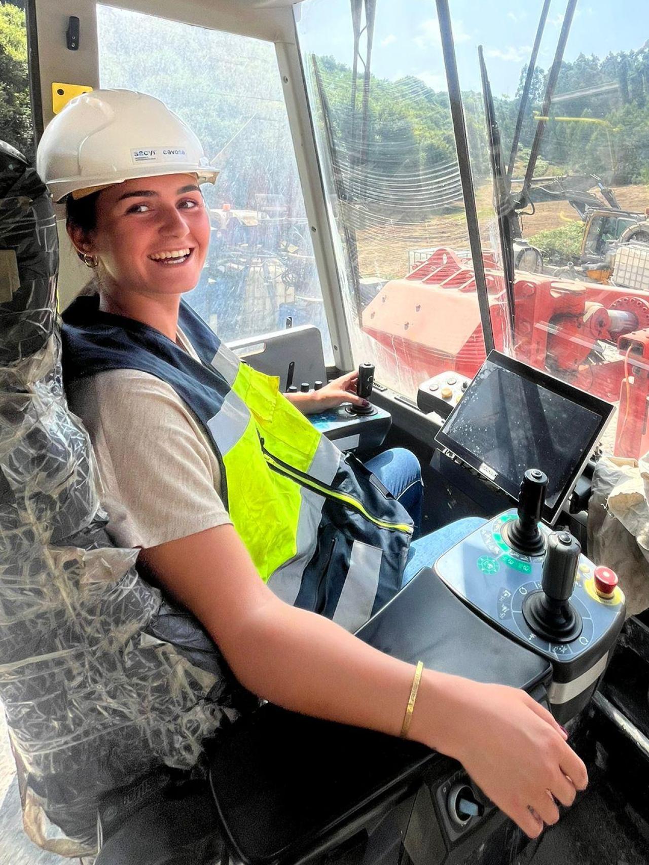 Laura Suárez en una de sus jornadas de trabajo.