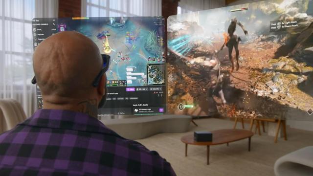 Recreación de la pantalla que puede ofrecer Sentinel XR