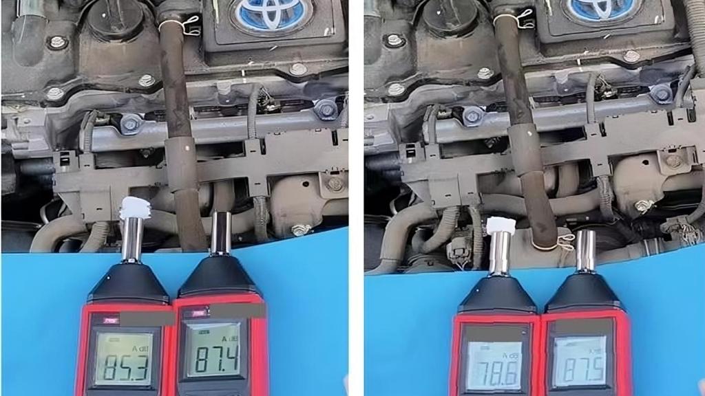 Los investigadores estudiaron la reducción de ruido del material en un motor de gasolina