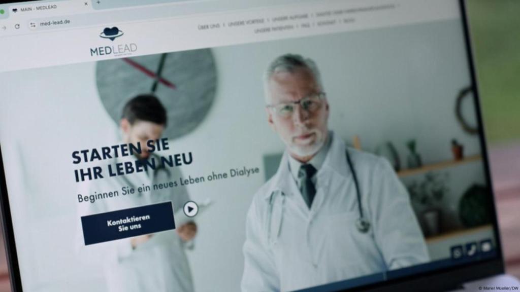 Así era el sitio web de Medlead antes de que estuviera bajo mantenimiento.