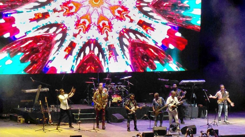Kool and the Gang durante el concierto. Foto: Gabriel Lavao