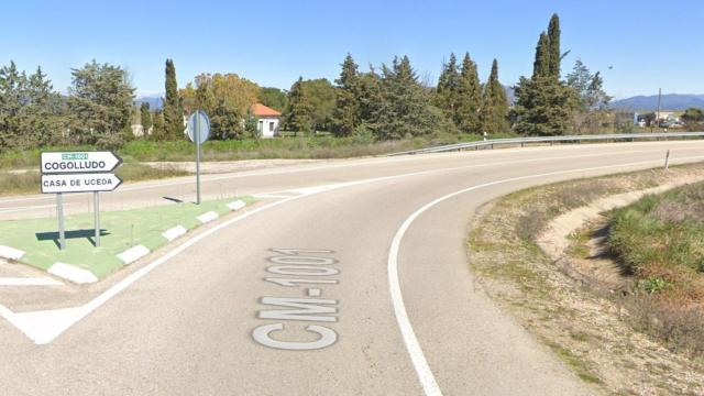 La carretera CM-1001, donde ha ocurrido el accidente (Google Maps).