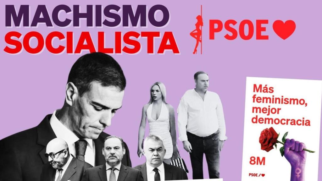 Carteles que el PPdeG colocó en sus sedes