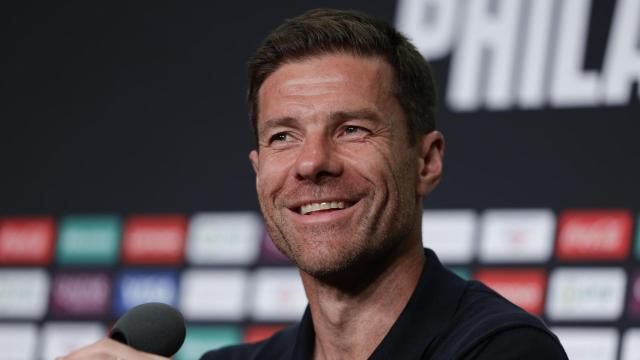 Xabi Alonso, en rueda de prensa con el Real Madrid