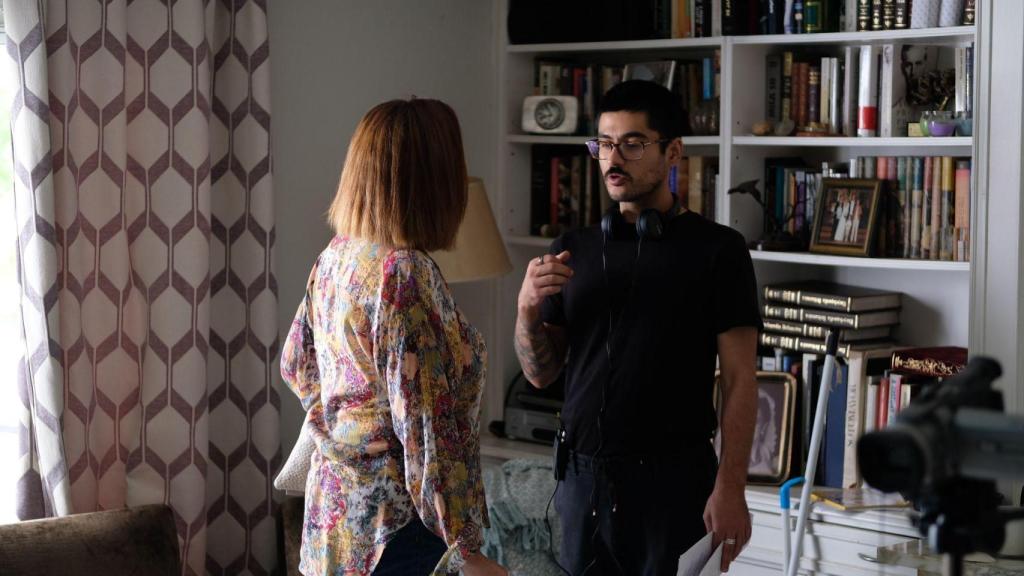 El cineasta vallisoletano Alejandro Renedo, durante el rodaje de 'Solo los muertos se quedan'