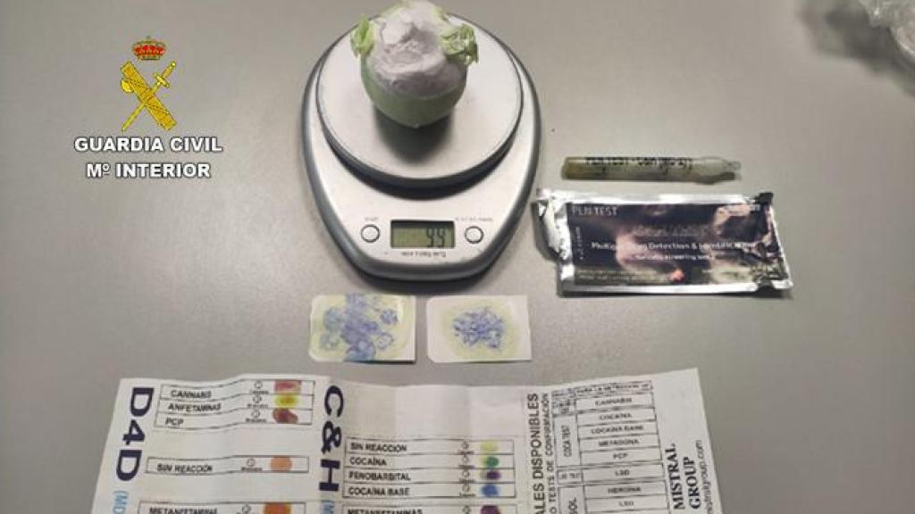 Imagen de la droga incautada.