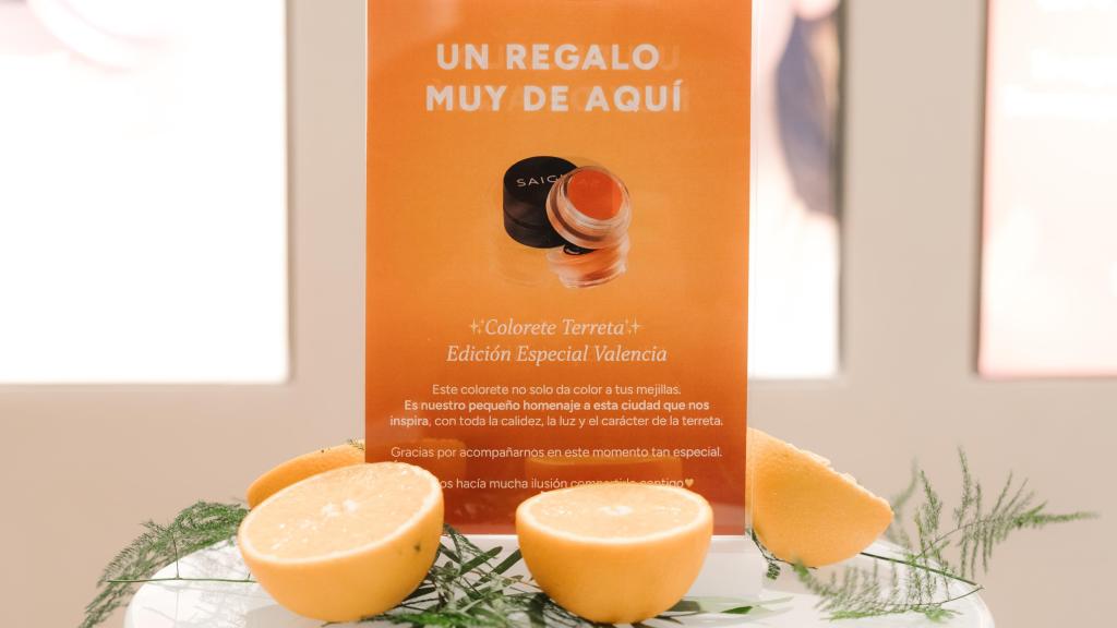 Colorete 'Terreta', inspirado en Valencia y creado por Saigu Cosmetics. EE