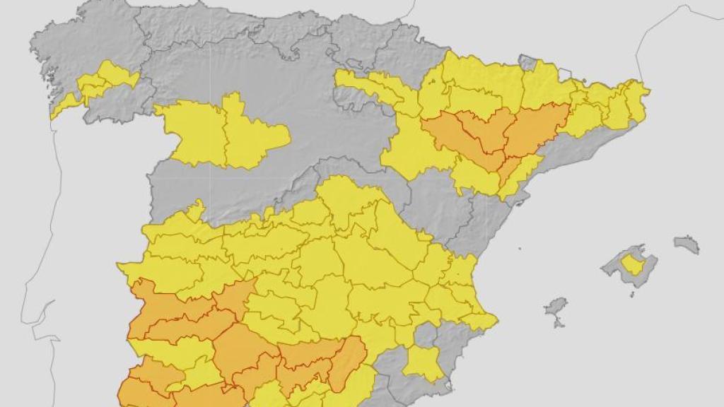 Varas alertas activas para este fin de semana en Aragón.