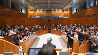 Azcón, en el Pleno de las Cortes de este jueves