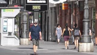 Imagen de archivo de una ola de calor en León