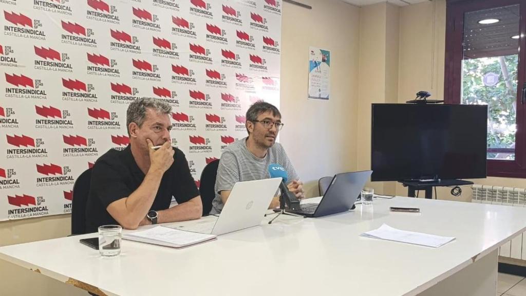 Imagen de la rueda de prensa de STE CLM.