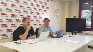 Imagen de la rueda de prensa de STE CLM.