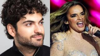 Sergio Jaén y Melody, en un fotomontaje de BLUPER.