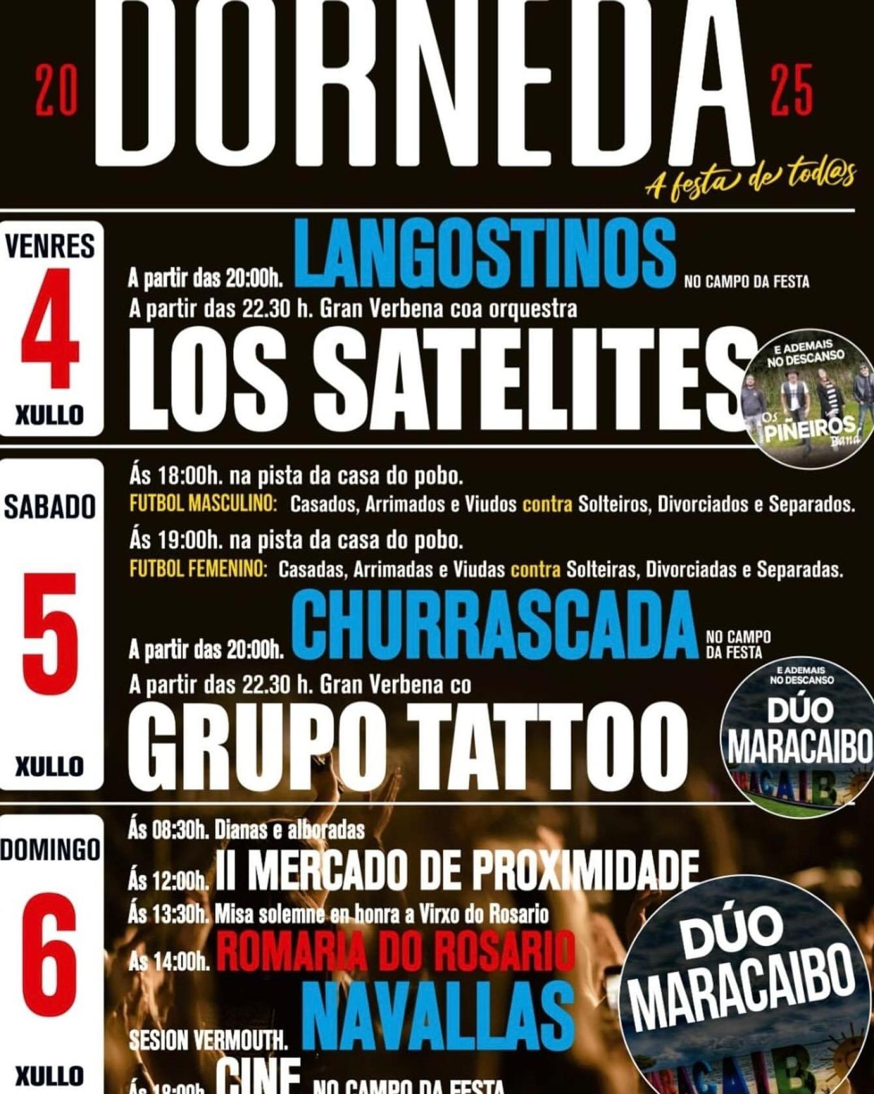 Cartel de las fiestas del Rosario de Dorneda