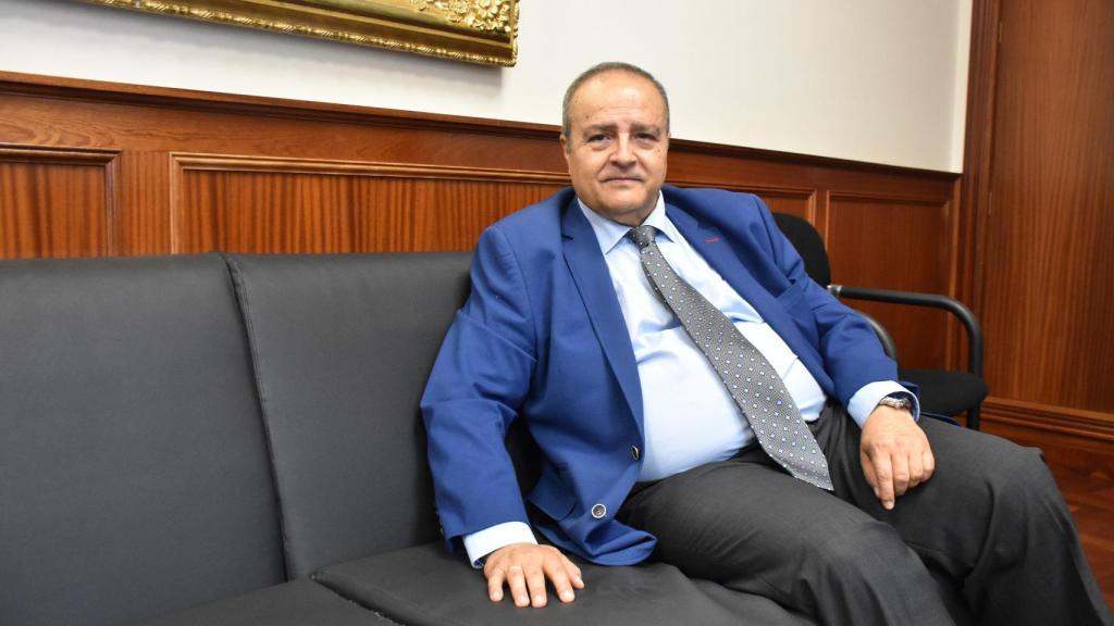 Javier Carranza durante la entrevista con EL ESPAÑOL de Castilla y León