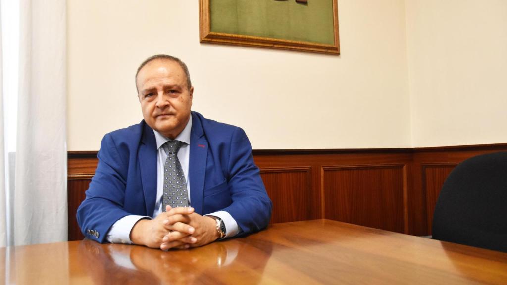 Javier Carranza durante la entrevista