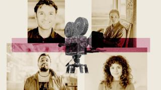 De izquierda a derecha y arriba a bajo: Javier Bardón, Paula Amor, Néstor López y María Herrera. Foto: Rubén Vique