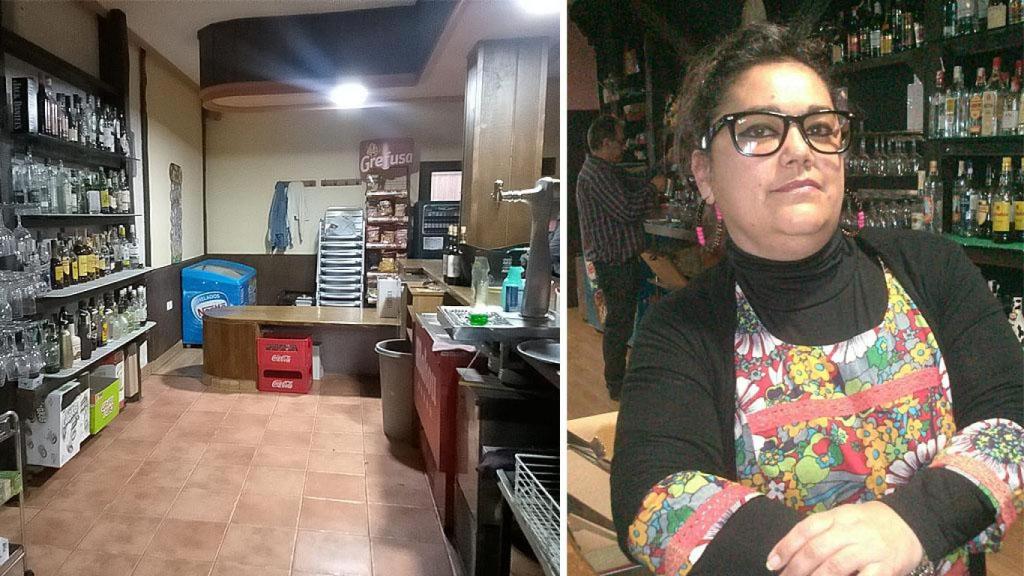 María y su Bar El Refugio en Nava del Rey