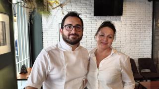 Elisa Romero, propietaria de O Lagar da estrella y José Mago, jefe de cocina