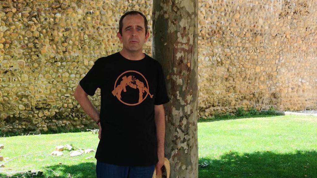 El activista insumiso vallisoletano Juan Ángel Cantalapiedra