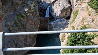 Zona donde ha ocurrido el trágico accidente de un bañista en Huesca