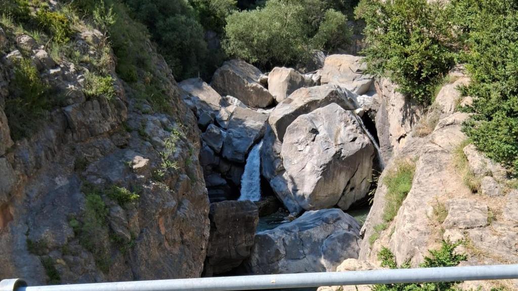 Zona donde ha ocurrido el trágico accidente de un bañista en Huesca