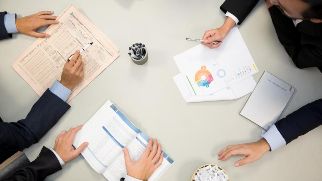 Reunión de directivos.