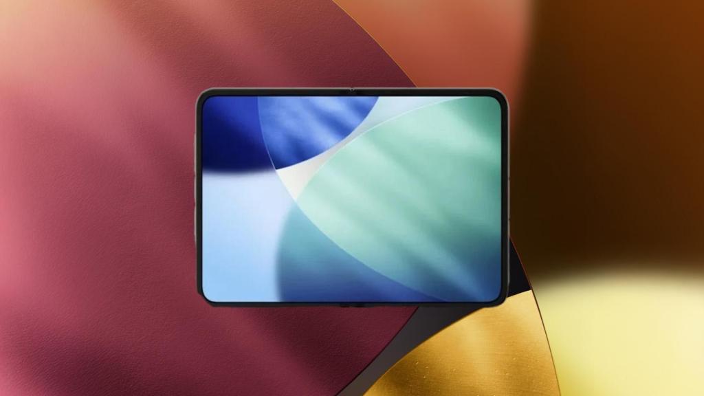 Fotomontaje con el 'render' del iPhone Fold.