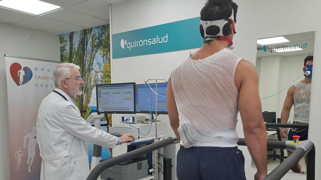 Prueba de Esfuerzo Cardiología Deportiva. Foto: Quirón Salud Toledo.