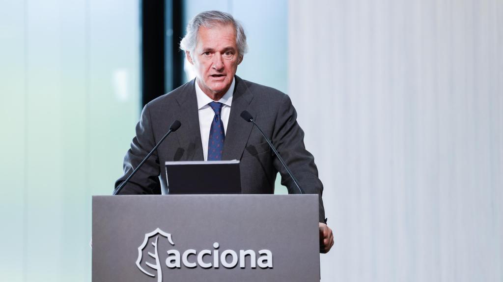 El presidente y CEO de Acciona, José Manuel Entrecanales, durante la Junta General de Accionistas de Acciona, a 26 de junio de 2025.