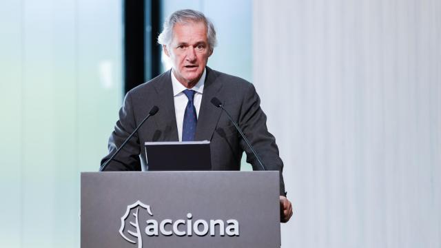 El presidente y CEO de Acciona, José Manuel Entrecanales, durante la Junta General de Accionistas de Acciona, a 26 de junio de 2025.