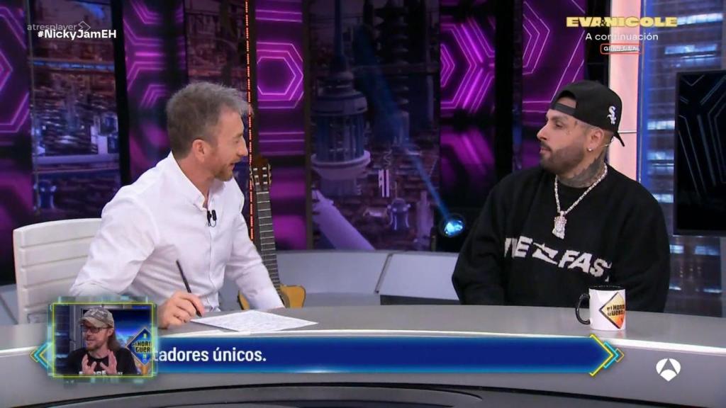 Nicky Jam en 'El Hormiguero'.
