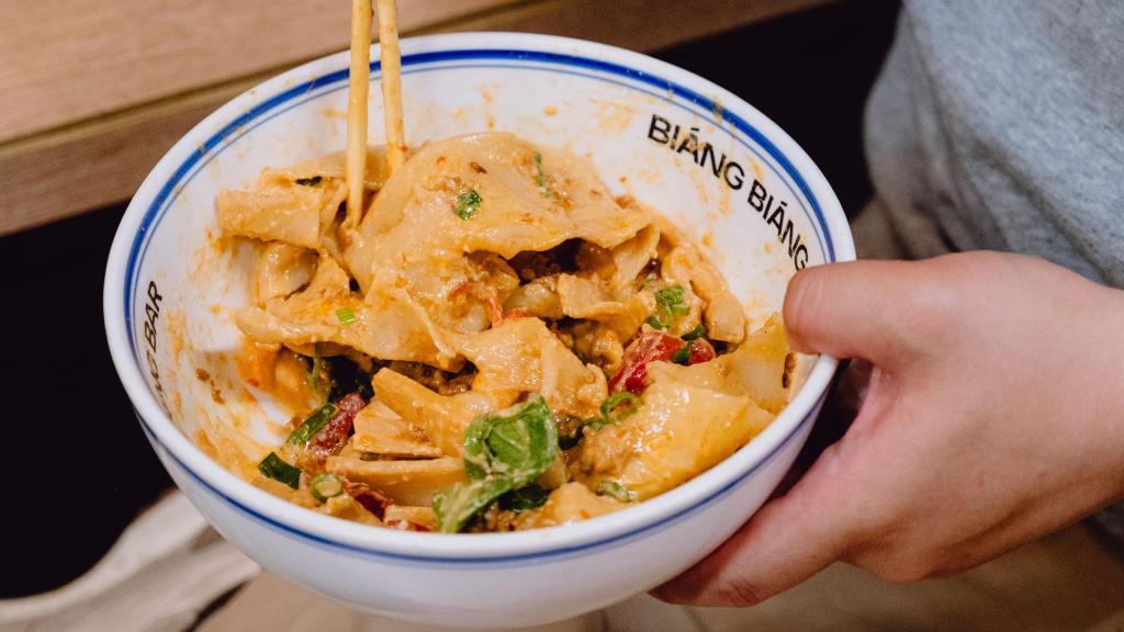 Biáng Biáng Carbonara, los nuevos tallarines gigantes de Biáng Biáng.