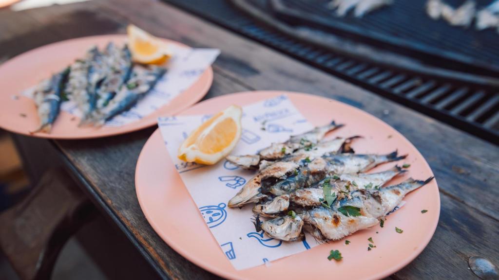 Sardinas a la brasa, también en el programa.