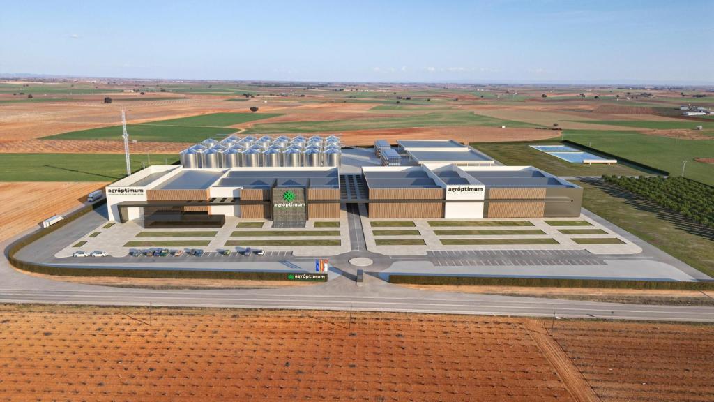 Una maqueta de la procesadora de Agróptimum.