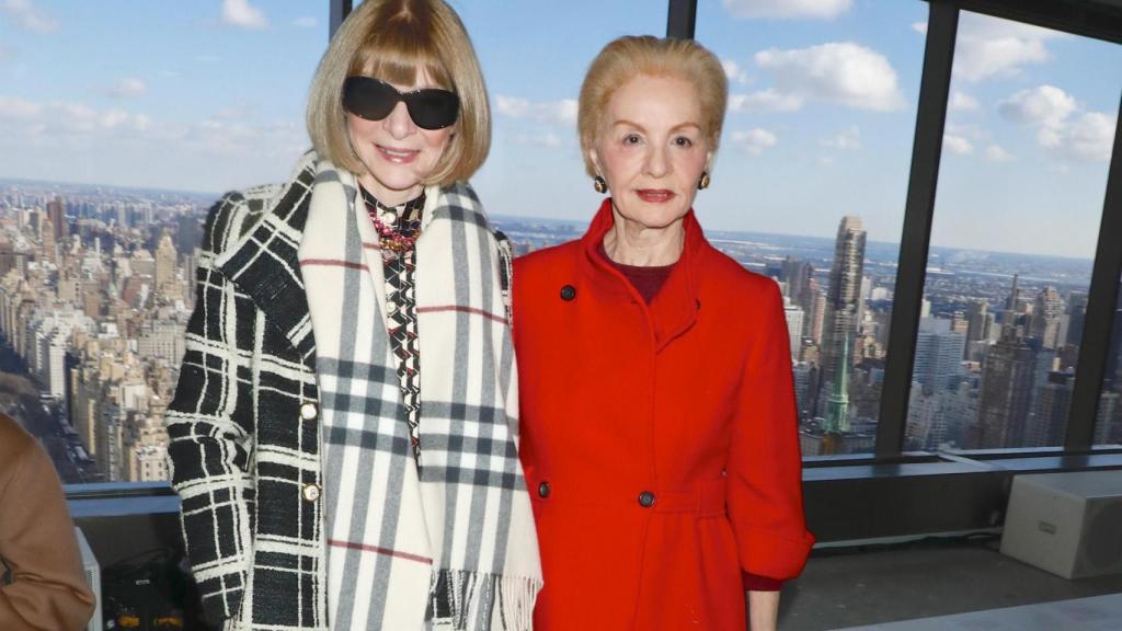 Anna Wintour junto a Carolina Herrera.